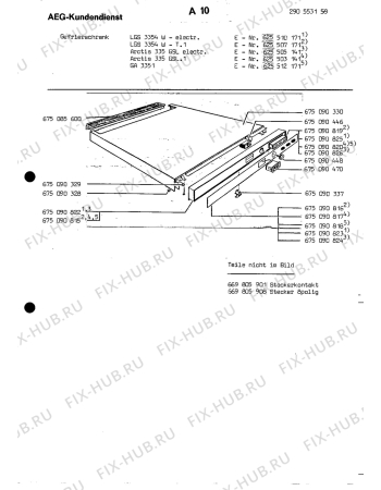 Взрыв-схема холодильника Aeg ARC335GSL - Схема узла Freezer electrical equipment